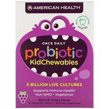 Probiotic Kid Chewables Natural Grape Flavor 30