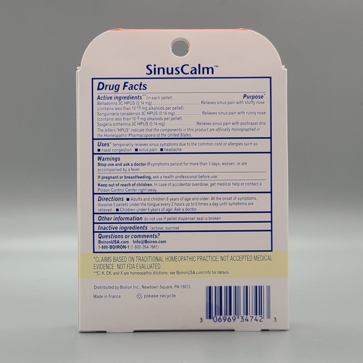 SinusCalm - Sinusalia - 2 Tubes 160 Quick Dissolving Pellets