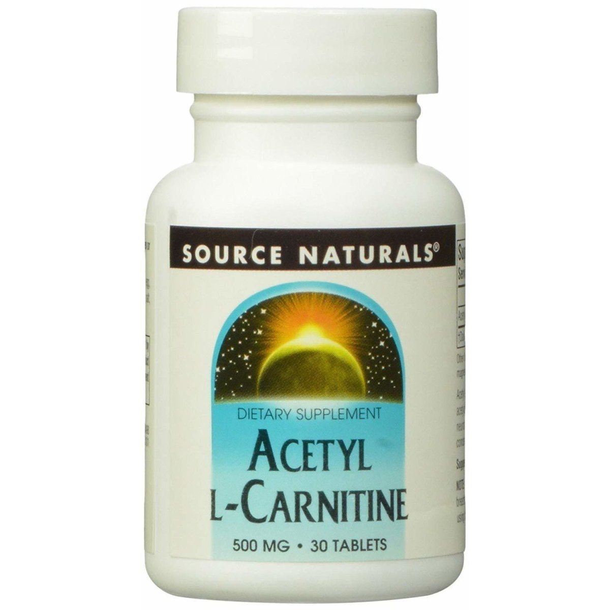 Source Naturals Acetyl L-Carnitine 500mg, 30 Tablets