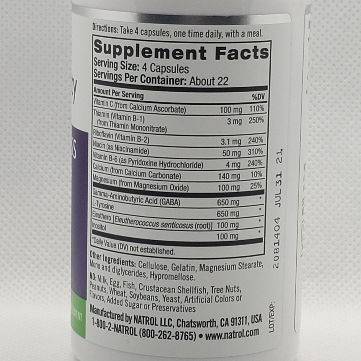 Stress and Anxiety Formula - SAF - Mood & Stress - 90 Capsules