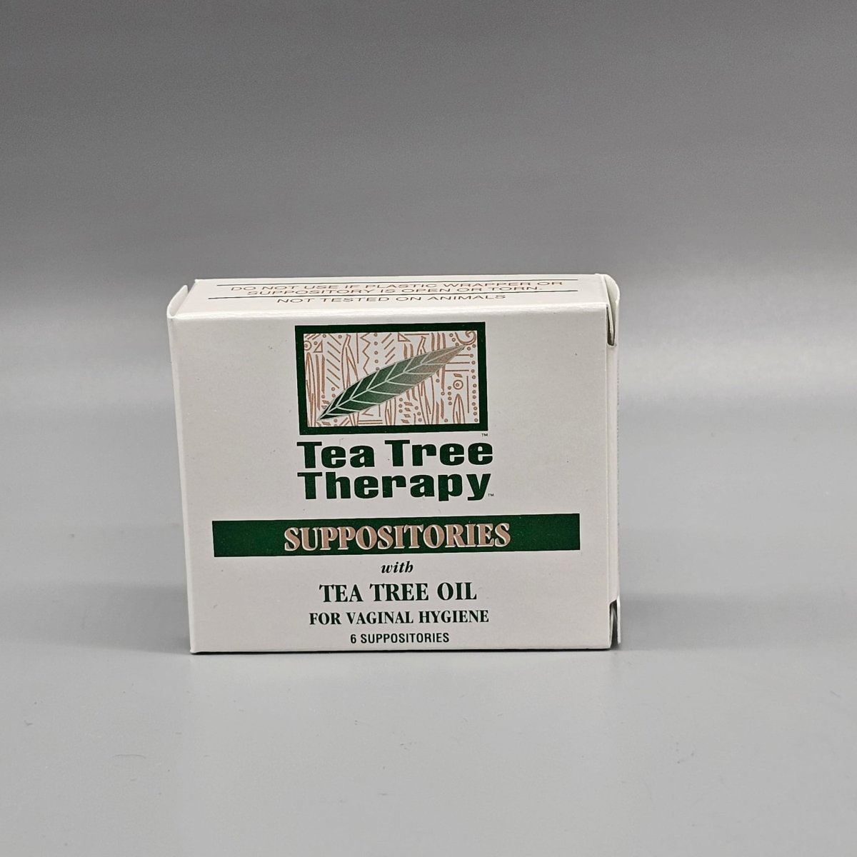 Supositorios vaginales de árbol de té Tea Tree Therapy, caja de 6 unidades