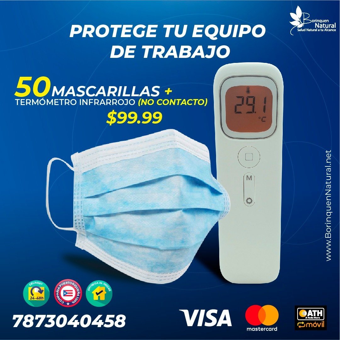 Termómetro Digital - Infrarrojo - Detector Temperaturas - No Contacto - FDA Standard