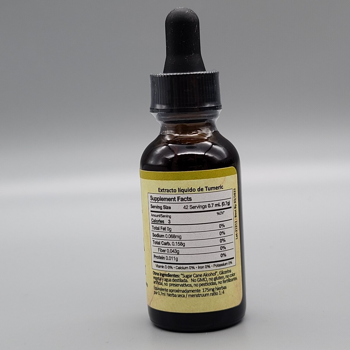 Turmeric - Gotas - Liquido - 1oz