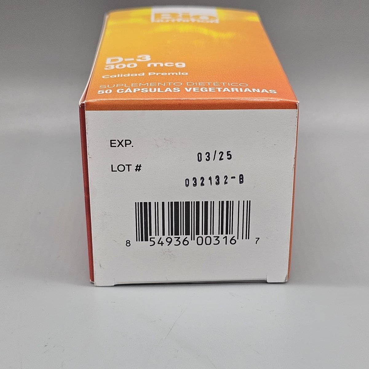 Vitamin D-3 - 12,000 IU - 50 Capsules - Bio Nutrition