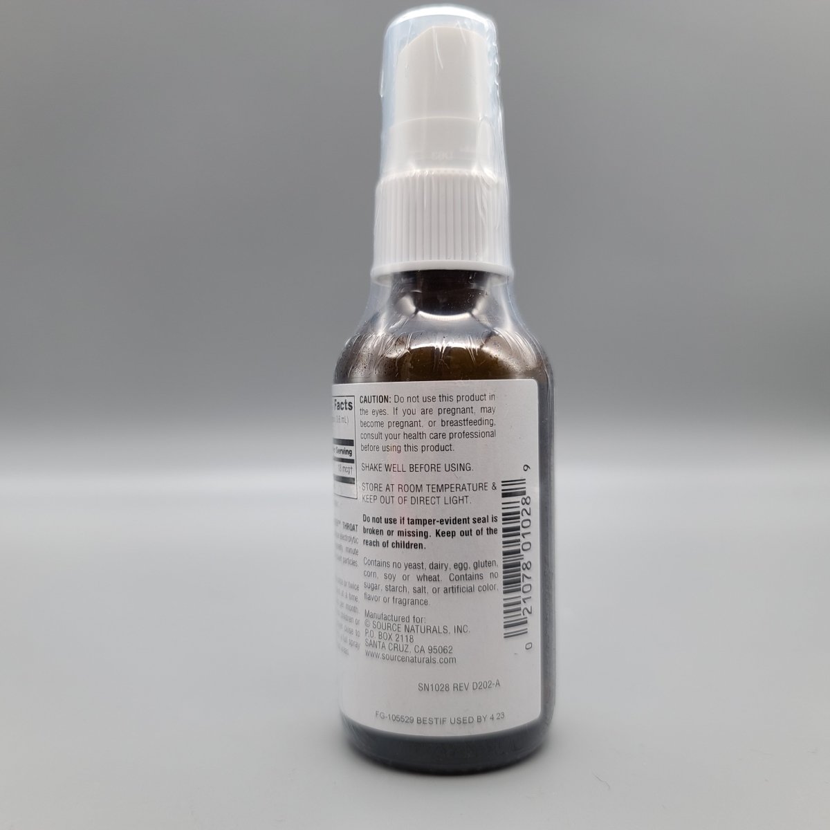 Wellness Colloidal Silver Throat Spray 30 ppm 20Z