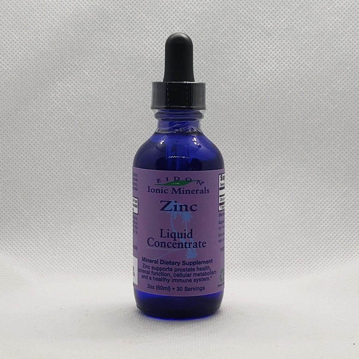Eidon Zinc líquido iónico 7.5 mg concentrado 2 oz con gotero