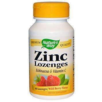 Zinc Lozenges - Echinacea &amp; Vitamin C 60 Lozenges