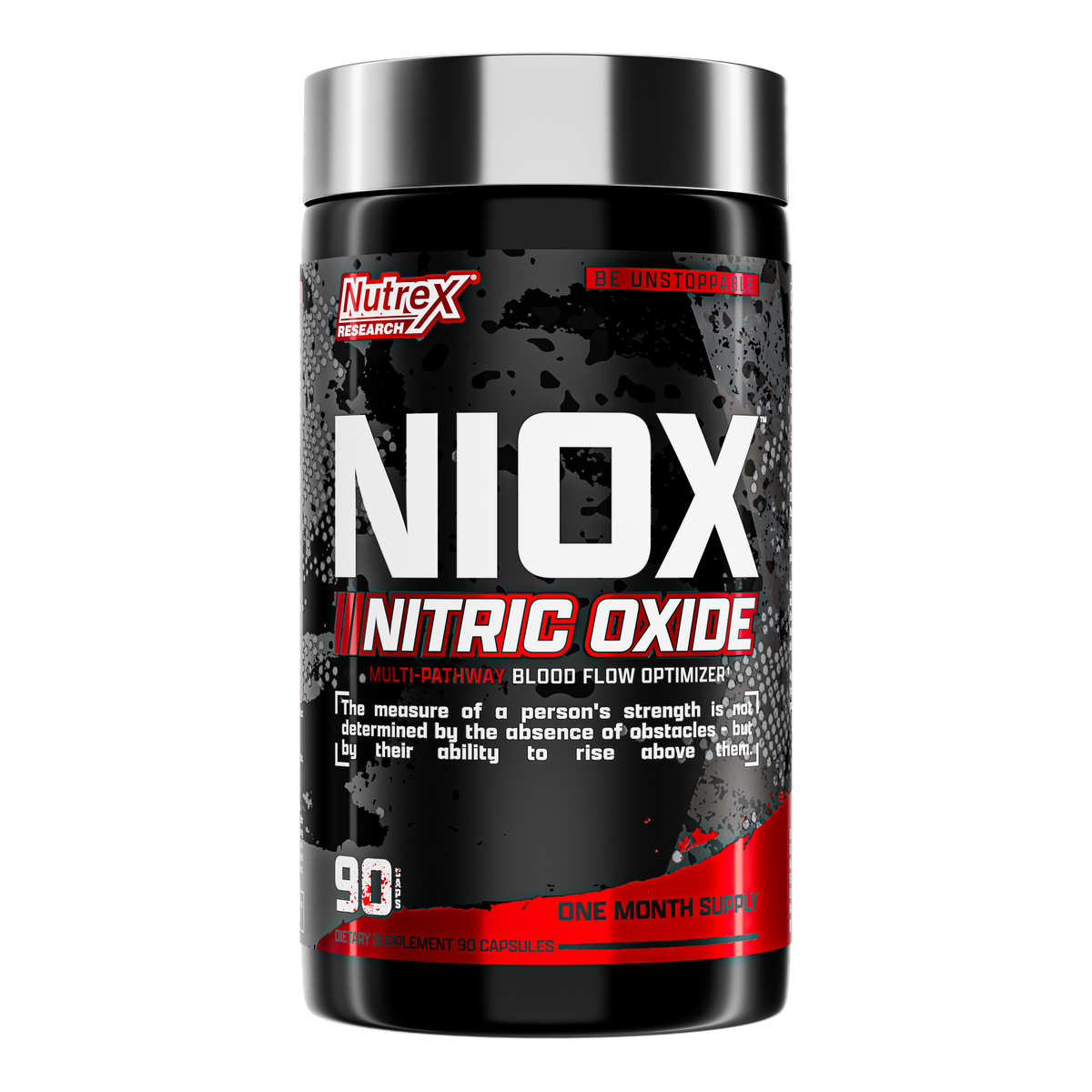 NIOX Óxido Nítrico 2,000 mg Nutrex para Pre-Entreno, 90 Cápsulas