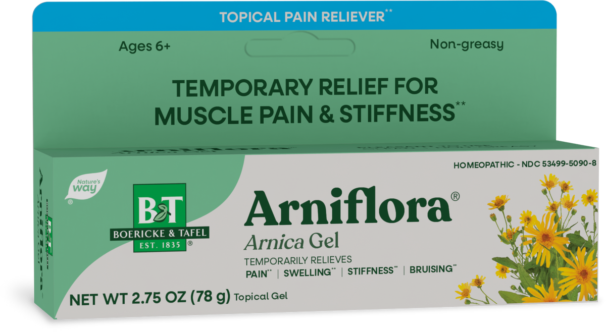 Arniflora Gel de Árnica Boericke & Tafel para dolor muscular y rigidez, 2.75 oz (78 g)