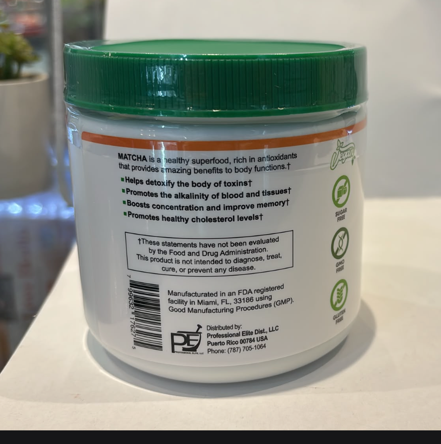 Matcha Ceremonial Grade Valeria Nutrition, polvo 156 g