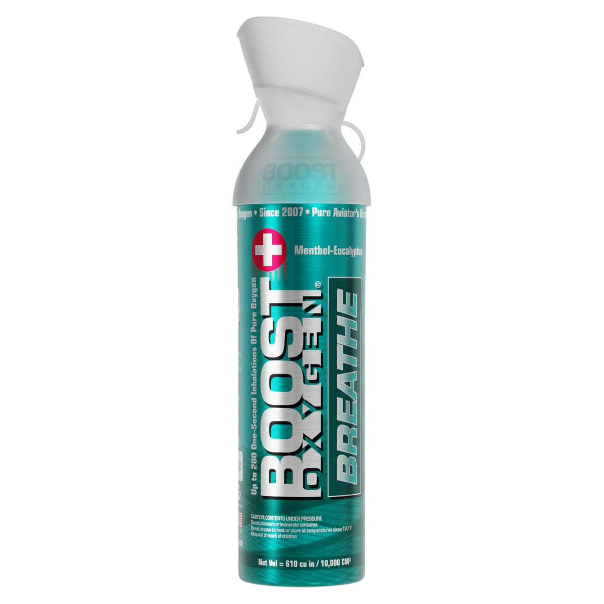 Boost Oxygen Pocket Size Menthol Eucalyptus - Suplemento de Oxígeno de Alta Pureza - Revitaliza y Refresca