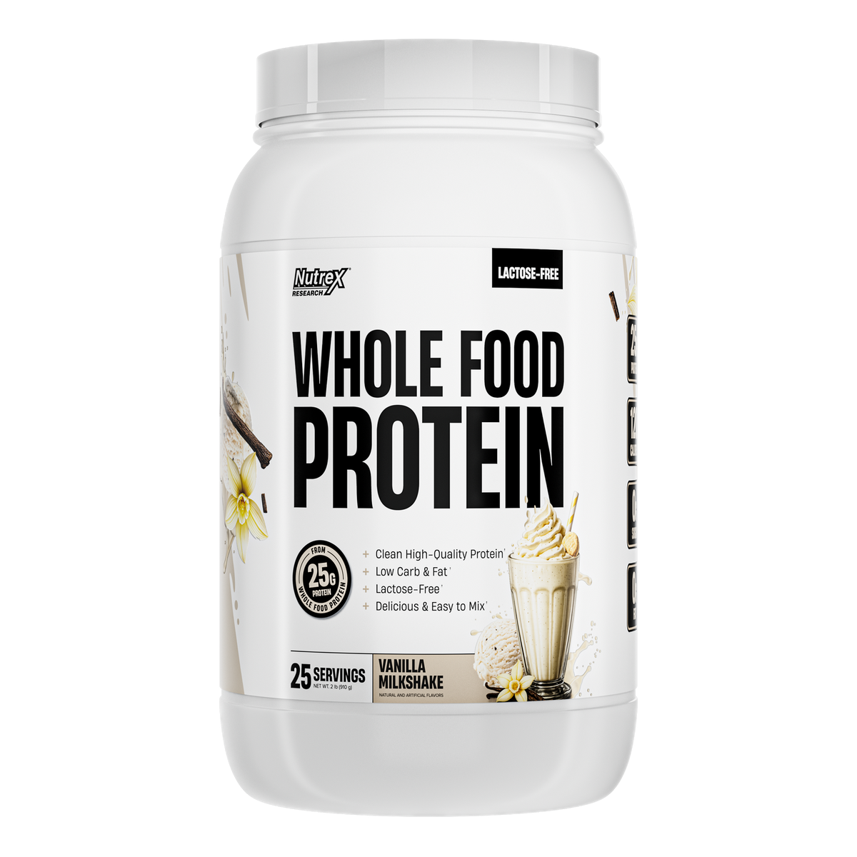 Proteína Nutrex Whole Protein Vainilla Milkshake 2 lb