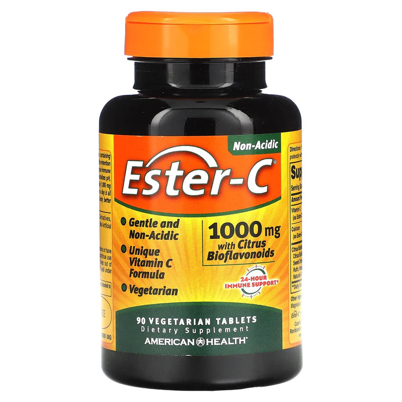 Ester-C con Bioflavonoides Cítricos 1000 mg – 90 Tabletas Veganas