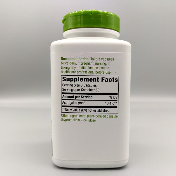 Astragalus Root / 180 Vegetarian Capsules