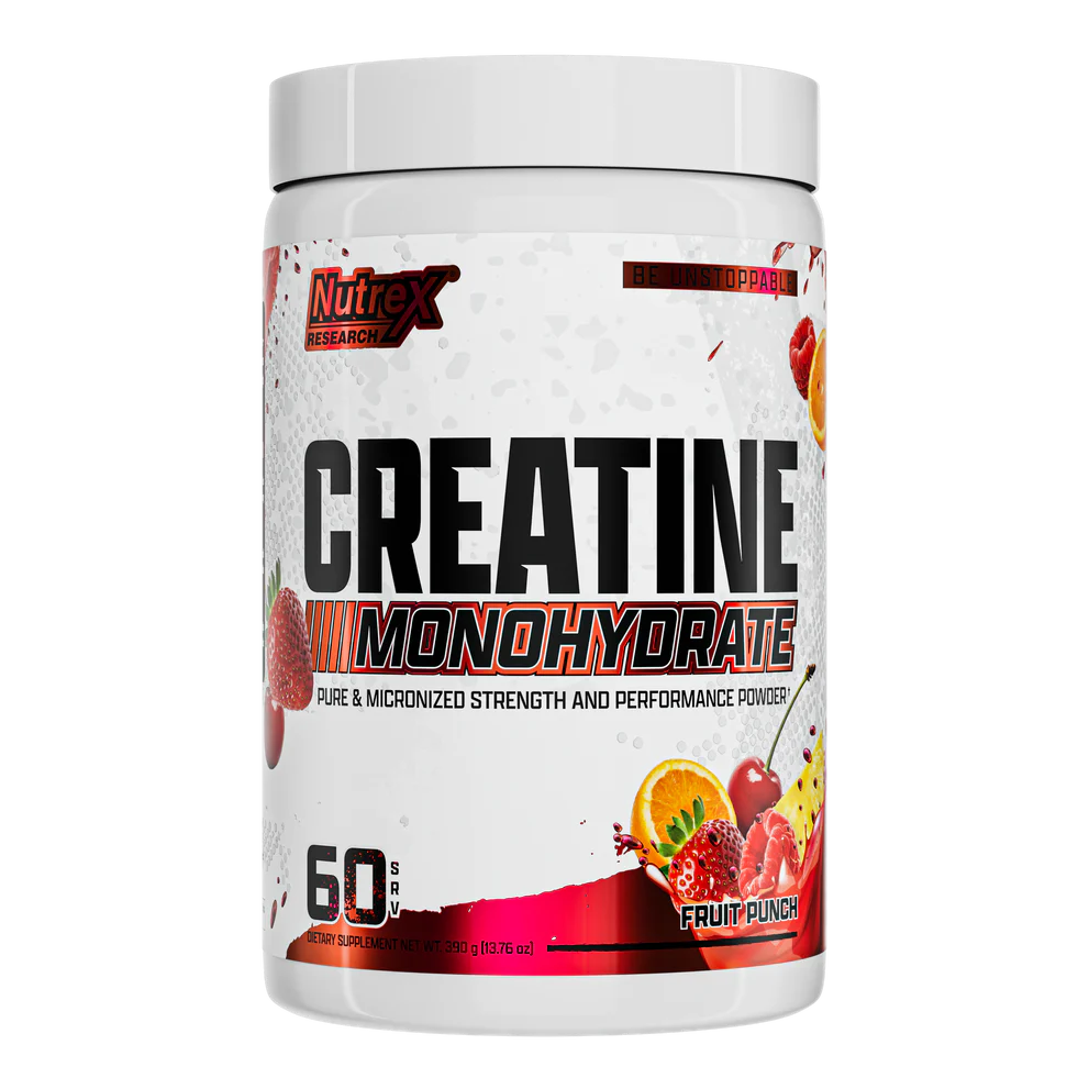 Creatine Monohydrate Fruit Punch – Nutrex Research – 60 Servings