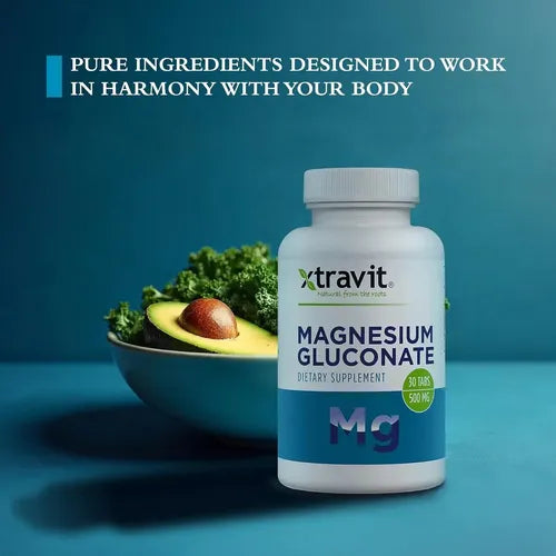 Xtravit Magnesium Gluconate 500 Mg 30 Caps