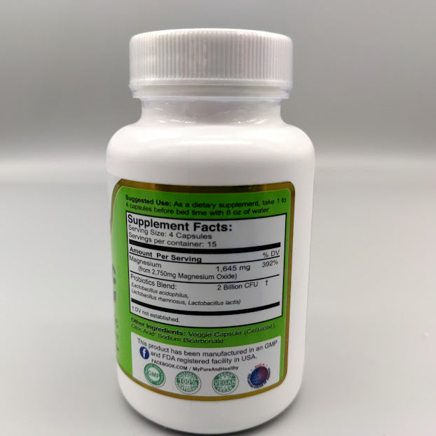 Oxybiotic - Oxygen Based Cleanse - With Probiotic - 60/120Caps - Pure &amp; Healthyb