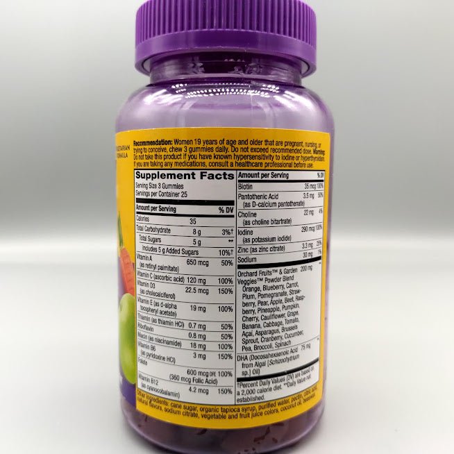 Alive! Prenatal Gummy Vitamins 75 gummys