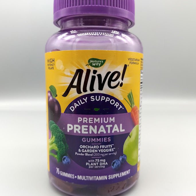 Alive! Prenatal Gummy Vitamins 75 gummys