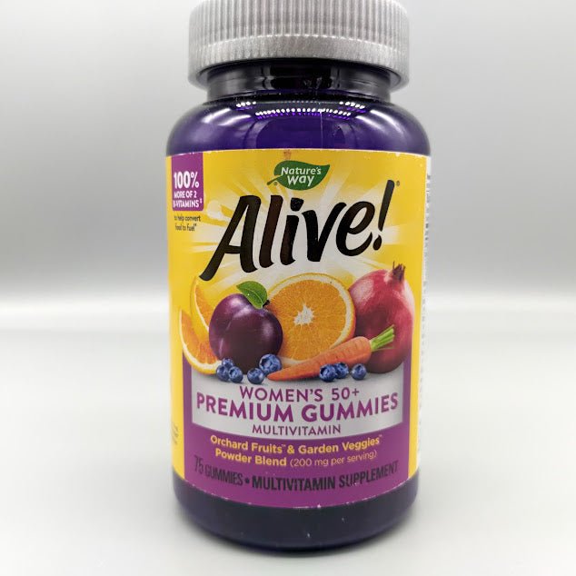 Alive! Women&#39;s 50+ Gummy Multi Vitamin 75 caps