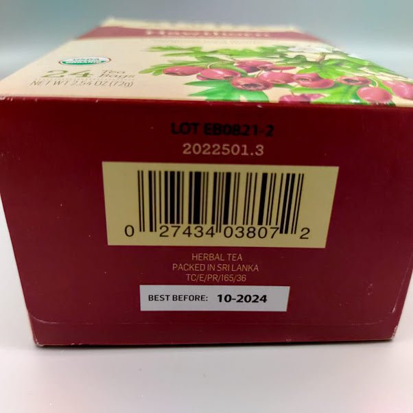 Alvita Organic Hawthorn Tea Caffeine Free - 24 Tea Bags