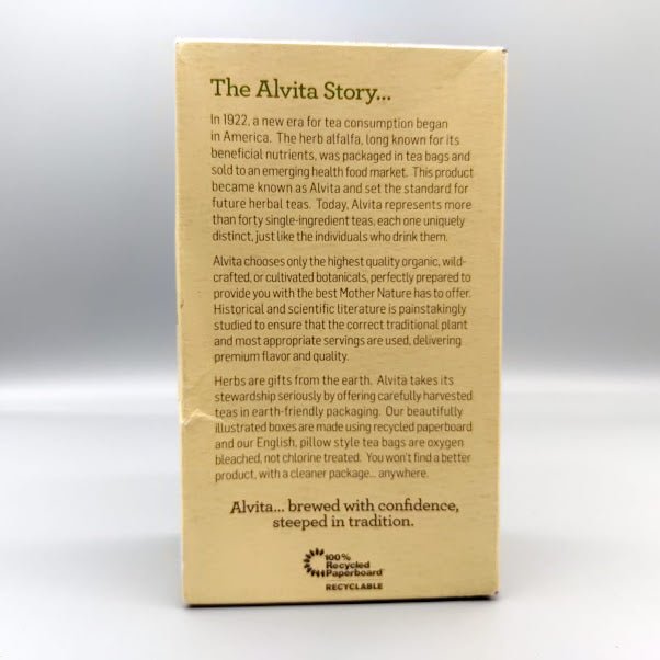 Alvita Organic Hawthorn Tea Caffeine Free - 24 Tea Bags