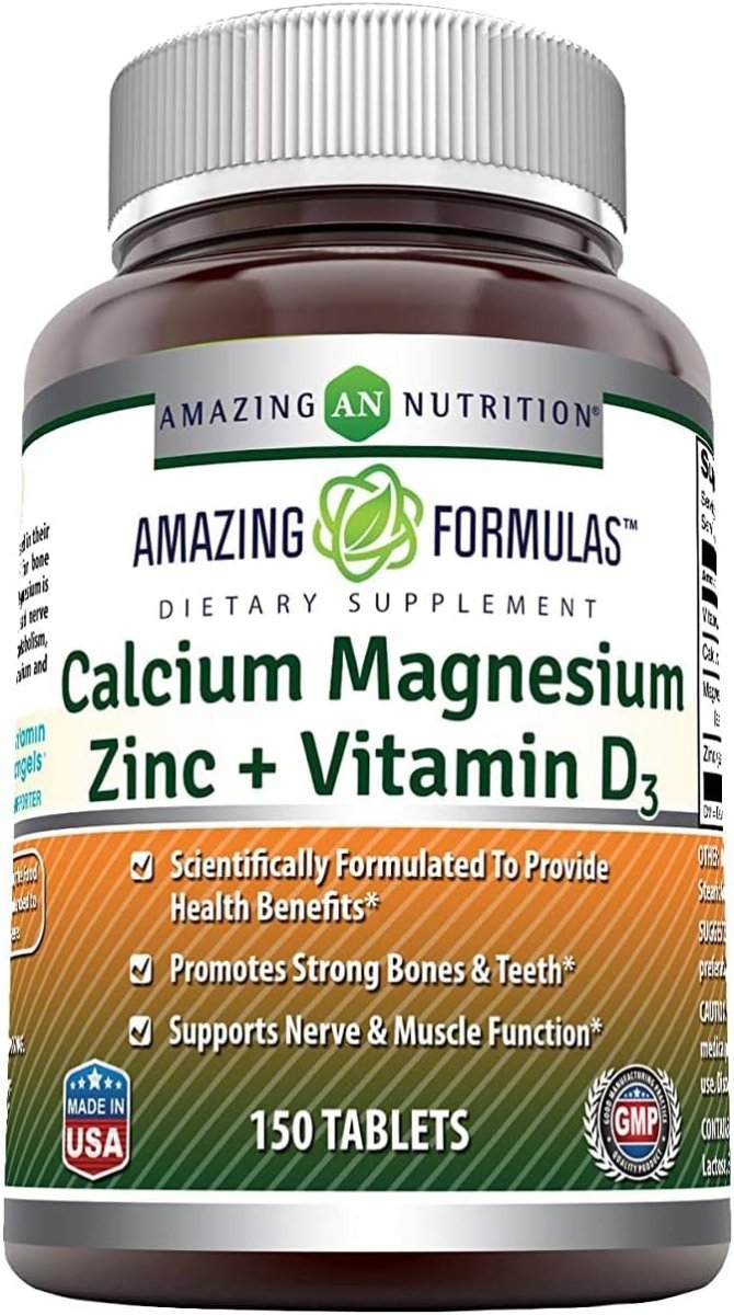 Amazing Formulas Calcium Magnesium Zinc + D3