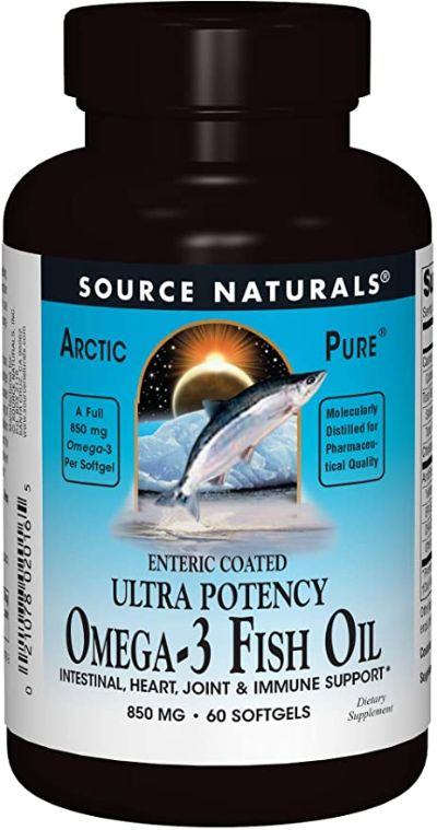 ArcticPure® Omega - 3 Fish Oil, Ultra Potency 850 mg 60 softgel