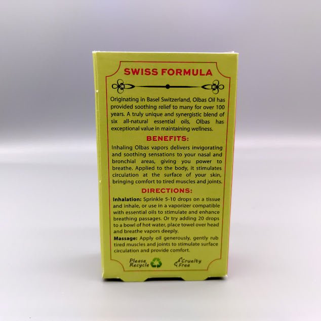 Aromatherapy &amp; Massage - Olbas Oil - .32oz - 10ml