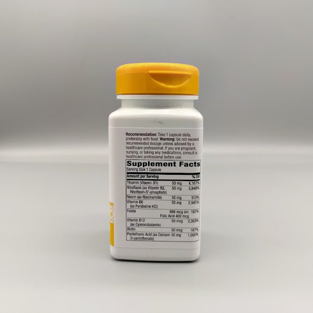 B-50 Complex - Support Celular Energy &amp; Merve Health - 100 Capsules