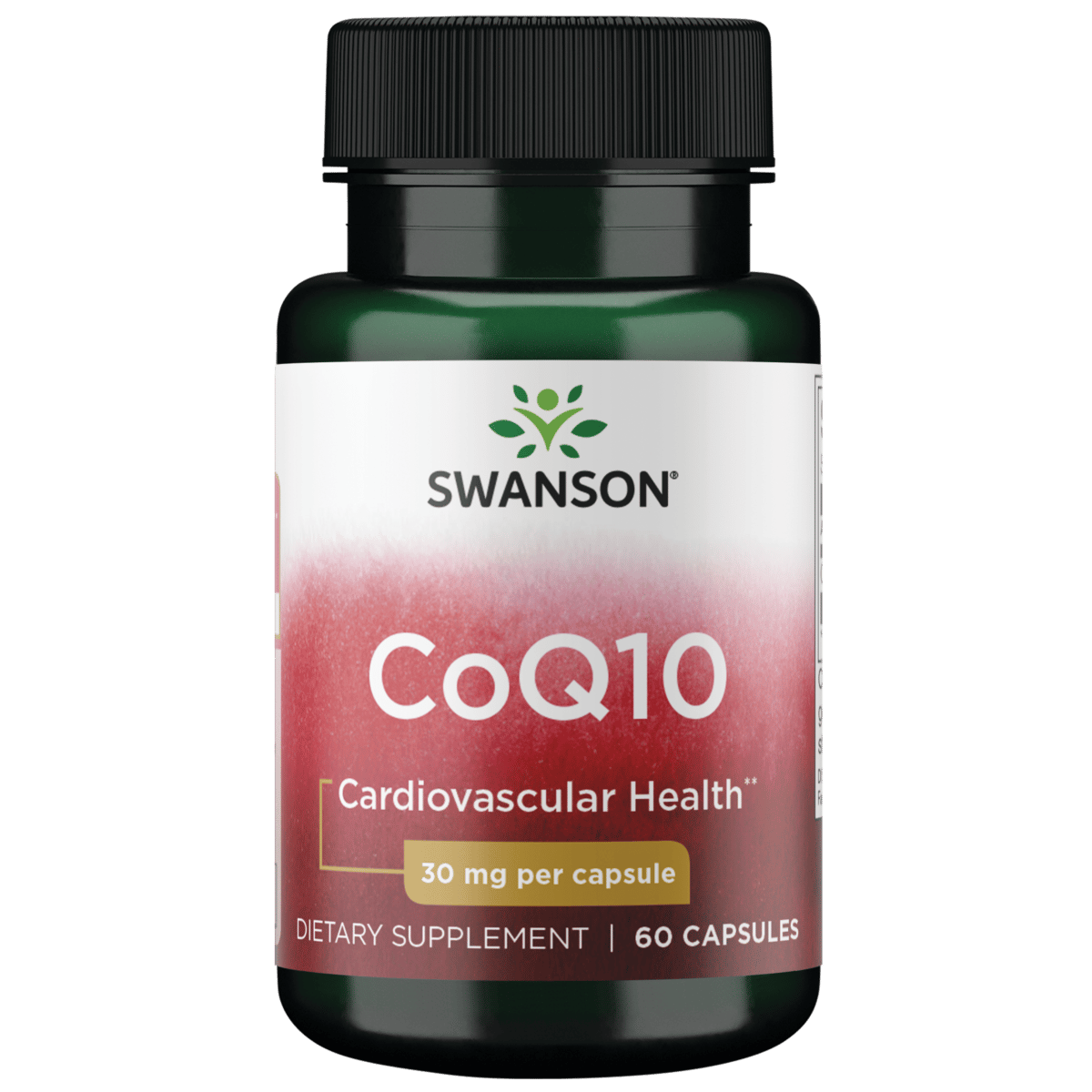CoQ10 30 mg Swanson para Salud Cardiovascular, 60 Cápsulas
