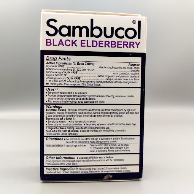 Black Elderberry Cold &amp; Flu 30 Tablets