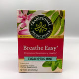 Té Breathe Easy Traditional Medicinals 16 Bolsitas, Eucalipto y Menta