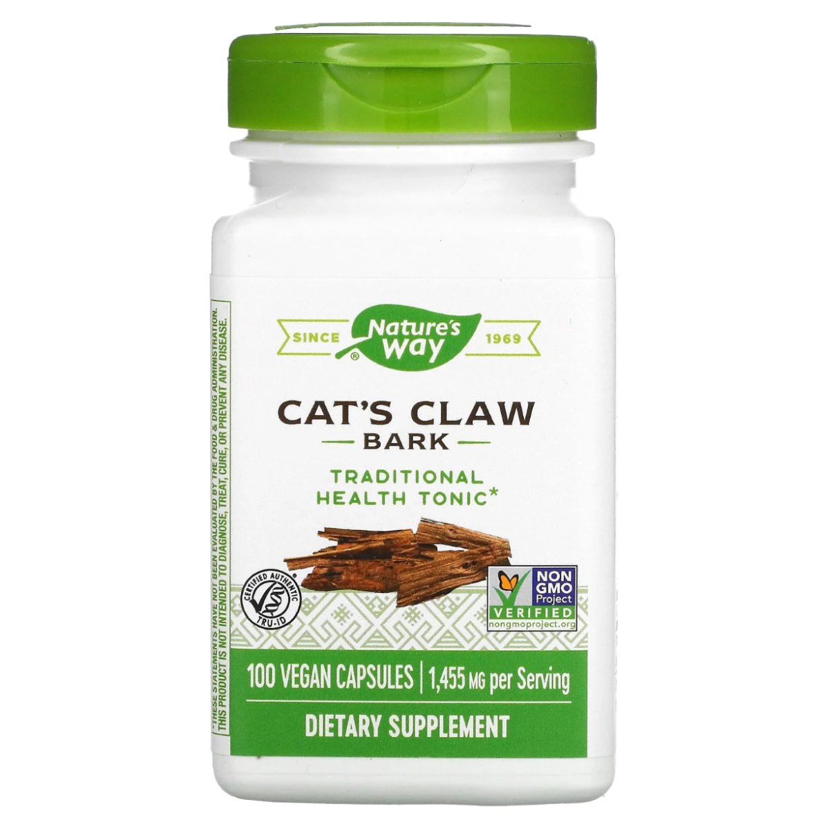 Cat's Claw Bark, 100 cápsulas