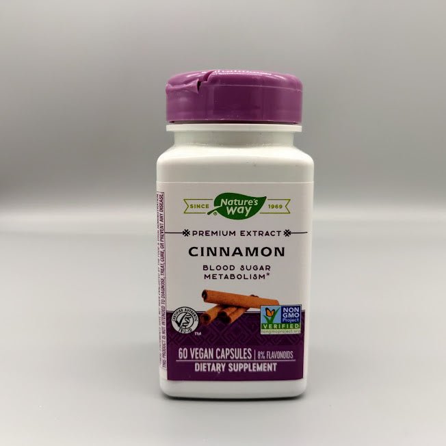 Cinnamon - 8% Flavonoids - 60 Veggie Capsules - Nature&#39;s Way