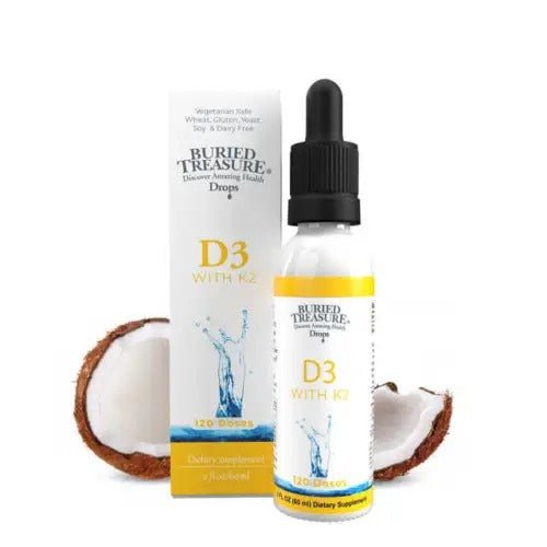 D3 plus K2 Drops 120 Servings 2 oz