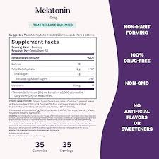 Natrol Melatonin 10 mg Time Release Gummy – 35 Gomas