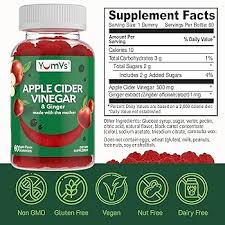 Yum-V's Kids Apple Cider Vinegar with Ginger Gummies – 60 Gomas
