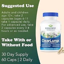 ClearLungs Extra Strength 60 Capsulas