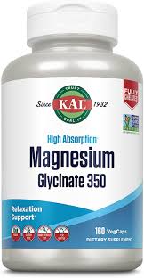 Magnesium Glycinate 350 mg – 160 cápsulas