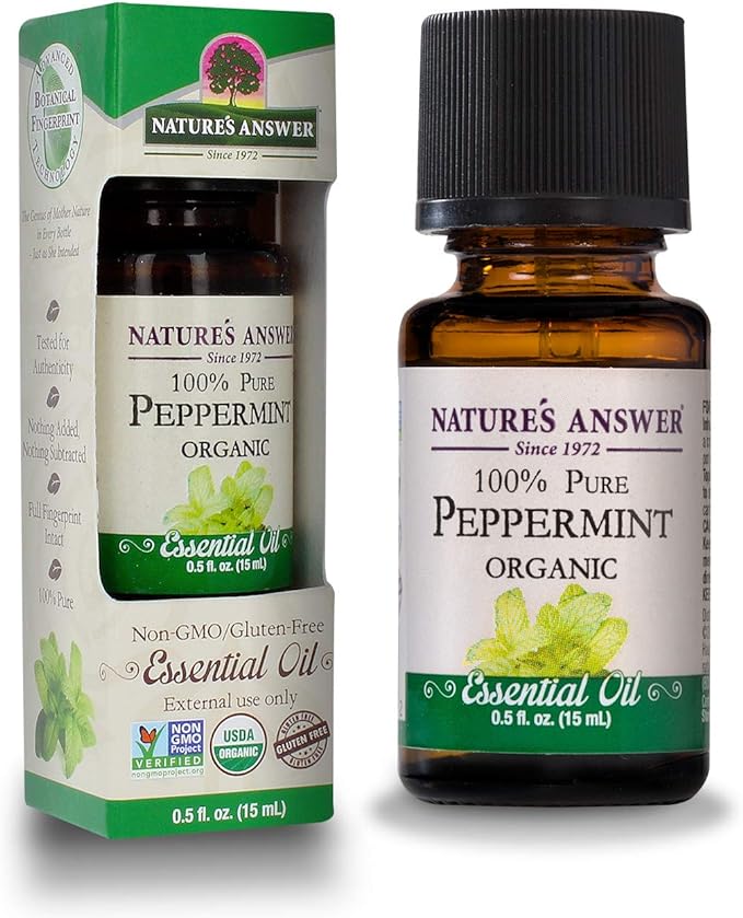 Essential Oil Organic Peppermint 0.5 oz