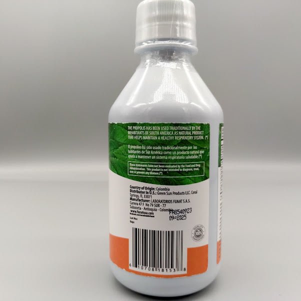 Funat Propolis Plus w/ Polen, Garlic, Vit C &amp; A – 8.1 Fl Oz