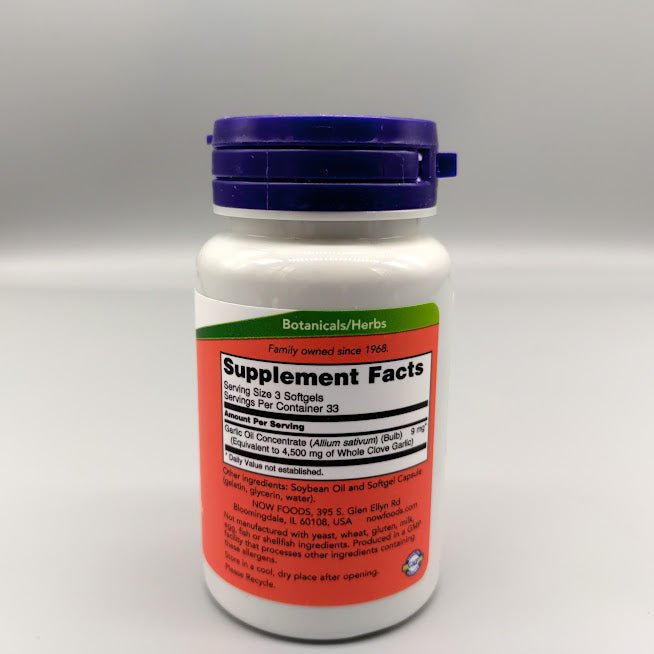 Garlic Oil 1500 mg 100 softgel