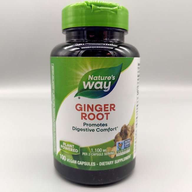 Ginger - Root - 100 Vegan Capsules - 1,100 mg