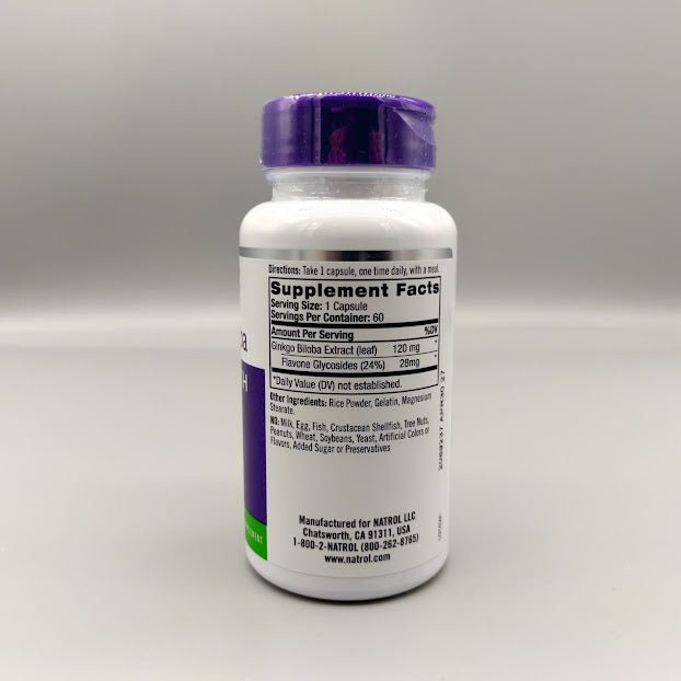 Ginkgo Biloba Brain Health 120 MG 60 Cap