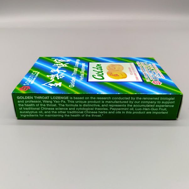 Golden Throat Lozenge Herbal Supplement 12 Lozenges