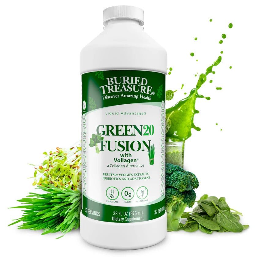 Green20 Fusion with Vollagen Vegan Collagen 32 ounce