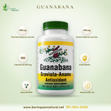 Pastillas de Guanábana y Anamú Herbacure, Hoja de Graviola 100 Caps