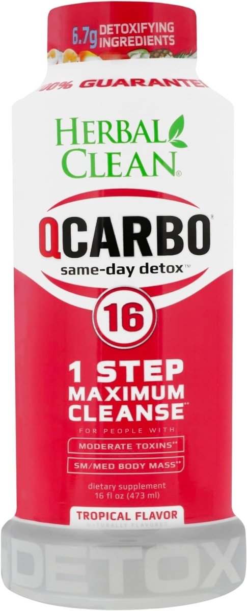 Herbal Clean Detox Q Carbo Liquid Tropical 16 oz