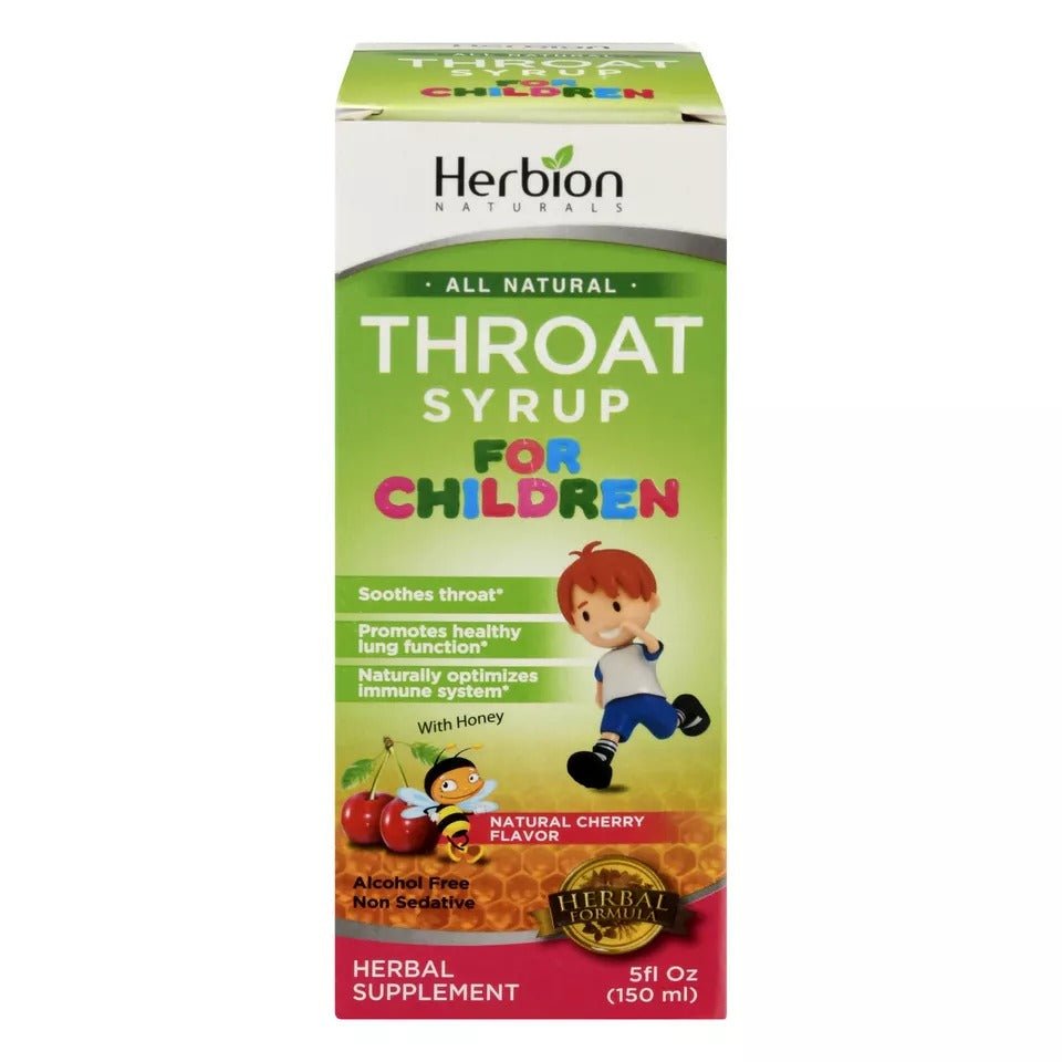 Herbion Children&#39;s Cough Syrup with Honey &amp; Natural Cherry Flavor 5 Oz